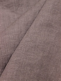 Мерный лоскут (ткань в отрезах) - Лен костюмный с эффектом мятости цв.Серо-сиреневый флер ш.1.45м