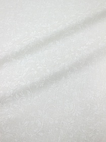 Перкаль "Лесные морозные узоры на белом", ш.2.2м,  хлопок-100%, 110гр/м.кв