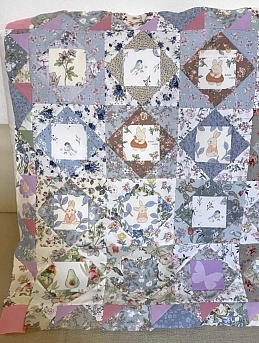 Одеяло из сатина в нежных тонах