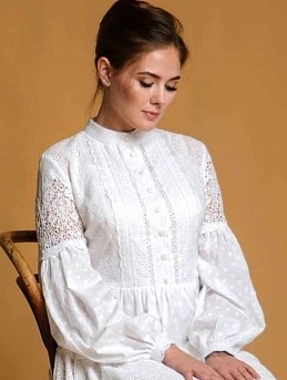 Платье из Шитья (вышитой ткани) 