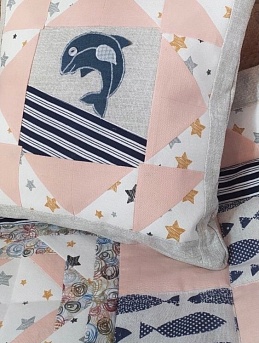 Комплект детского постельного белья в технике пэчворк