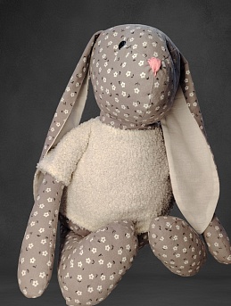 Игрушка "Заюшка" из теплого хлопка "Дюймовочка"