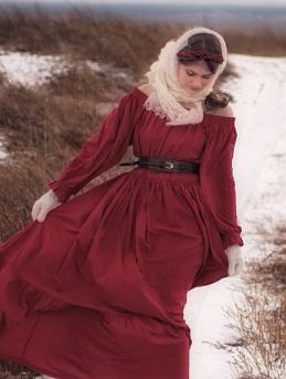 Шикарное платье из фактурного хлопка "Шарики"