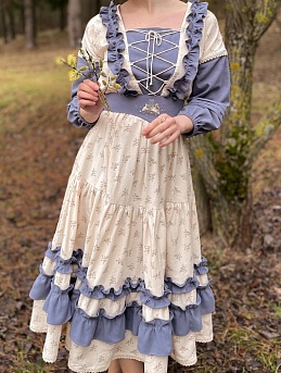 Платье из теплого и плательного хлопка