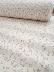 Муслин Премиум двухслойный гладкий "Хрупкое очарование" цв.сливочный, ш.2.5м, хлопок-100%, 120гр/м.кв