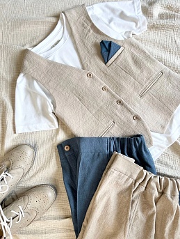 Комплект в классическом стиле из крапивы Рами