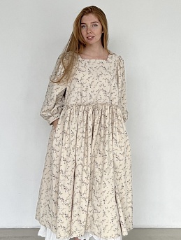 Платье из Теплого хлопка "Нежное очарование" 