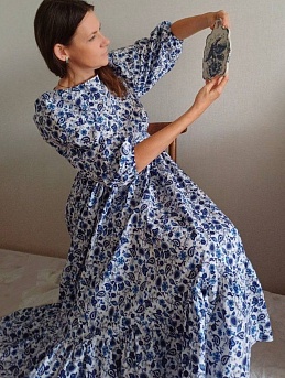 Платье из импортного хлопка "Линиза"