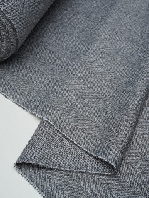 Шерсть костюмная Твид "Елочка" цв.серый, ш.1.5м, шерсть-50%, п/э-50%, 280гр/м.кв