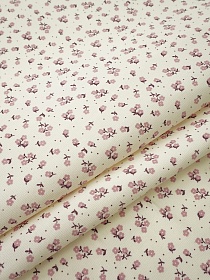 Микровельвет "Аниэль" цв.сливочный пломбир, ш.1.5м, хлопок-100%, 140гр/м.кв