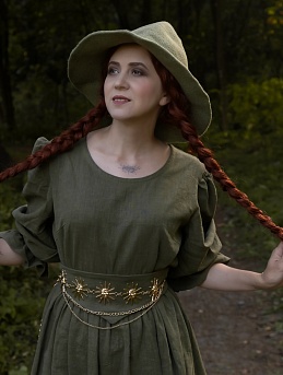 Платье лесной ведьмы из Крапивы Рами (Ramie)