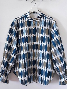 Рубашка из полульна "Аквамарин"