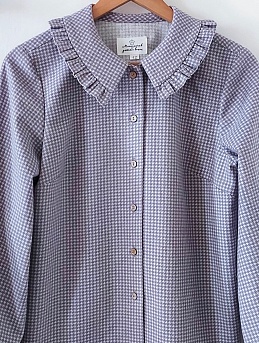 Рубашка из 100% льна "Гусиная лапка" 