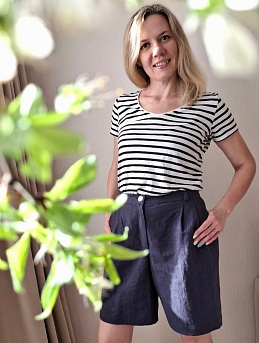 Летние шорты из хлопка крэш