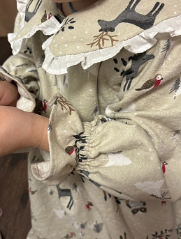 Детское платье из теплого хлопка "Герда"