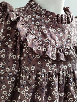 Детское платье из теплого хлопка "Нелли" 