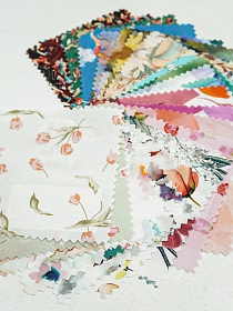 Комплект образцов "Штапель премиум цифровая печать" №1