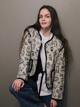 Душегрея из полульна "Сказочные совушки"