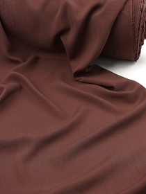 Штапель цв.Коричнево-бордовый, ш.1.45м, вискоза-100%, 110гр/м.кв.