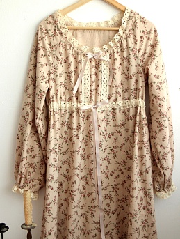 Платье из плательного хлопка "Элиза" в бежевом цвете