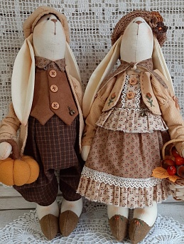 Игрушки из теплого хлопка в одежде из импортного хлопка и вельвета