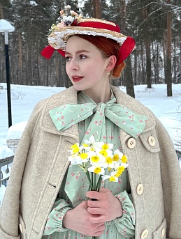 Платье из штапеля "Весеннее чувство"