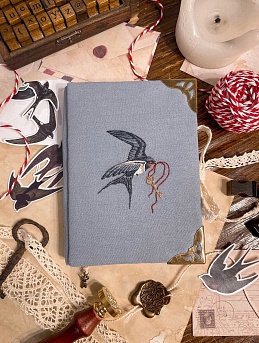 Обложка для блокнота из плательного хлопка