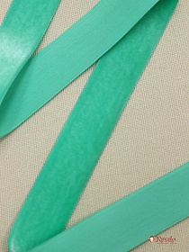 Лента бархатная цв.Мятно-зеленый, ш.25мм, полиэстер-100%