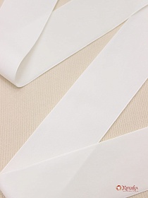 БРАК (цена снижена) Лента бархатная цв.Белый, ш.50мм, полиэстер-100%