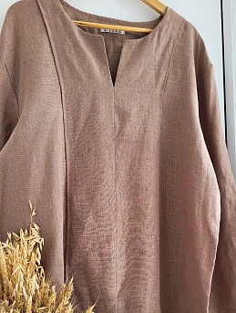 Мужская рубашка из 100% льна