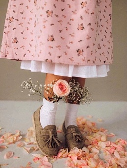 Весеннее платье из теплого хлопка "Изадора"