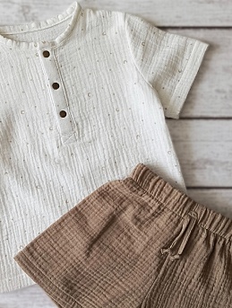 Детские костюмчики из двухслойного муслина