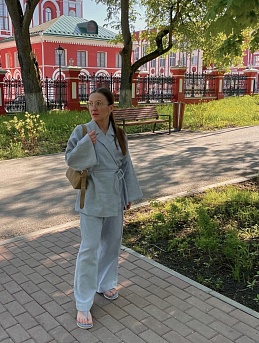 Жакет-кимоно и брюки из крапивы