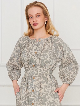 Платье из полульна "Многолист"