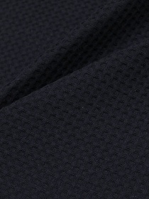 Вафельное премиум-полотно "Italy" цв.Черный с серым оттенком, ш.1.5м, хлопок-100%, 240гр/м.кв