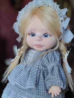 Одежда для куклы ручкой работы из вареного хлопка