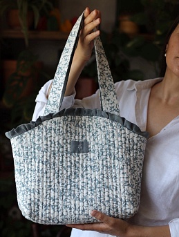 Сумка из полульна "Нежные ромашки"