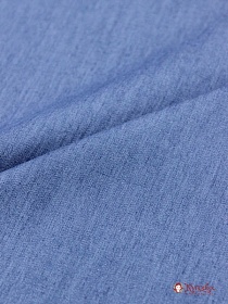 Мерный лоскут (ткань в отрезах) Сорочечная джинсовая ткань цв.Сине-голубой, ш.1.45м,хлопок-50%,вискоза-50%, 137гр/м.кв