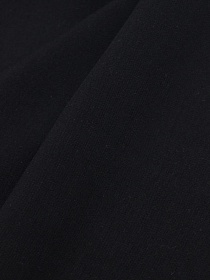 Мерный лоскут (ткань в отрезах) - Штапель цв.Черный, ш.1.45м, вискоза-100%, 110гр/м.кв