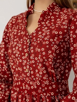 Платье из теплого хлопка "Нелли"