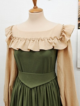 Платье из плательного хлопка и муслина