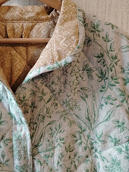 Телогрейка из полульна и сатина