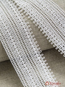 Кружево цв.молочный, ш.66мм, хлопок-78%, п/э-22%