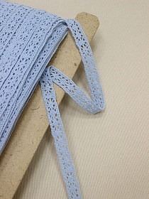 Кружево цв.небесно-голубая дымка, ш.15мм, хлопок-90%, п/э-10%#011816