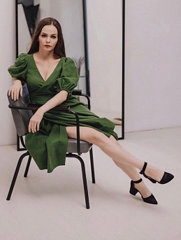 Вечернее платье из хлопка крэш