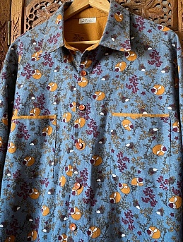 Рубашка из теплого хлопка "Осенние сны" 