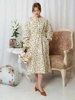 Платье из муслина "Веточки оливы"