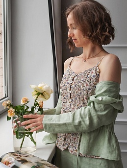 Костюм из крапивы и плательного хлопка