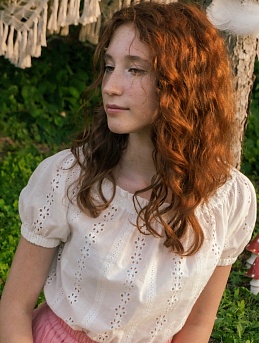 Блуза из шитья "Цветочная мережка"