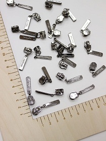 Бегунок к молнии спираль №5 цв.темный никель#031204